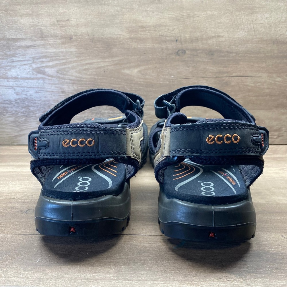 ECCO Yucatan Offroad Receptor Sandals Men's 10.5 EU 44 Black Nubuck Hiking Trail - Picture 3 of 13